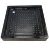 Čtvercový sprchový kout KZ08B BL 80x80 černá/transparent + vanička SXL02A BL černá