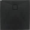 Čtvercová sprchová vanička Correo 80x80 cm, granit, černá - KQR N42B