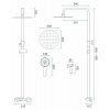 Sprchový komplet s termostatickou baterií REA MAX chrom