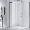 Obdélníkový sprchový kout KZ203A 100x80 chrom/transparent + vanička ST03A BL černá