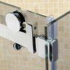Obdélníkový sprchový kout KZ203A 100x80 chrom/transparent + vanička ST03A BL černá