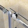 Obdélníkový sprchový kout KZ203A 100x80 chrom/transparent + vanička ST03A BL černá