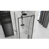 Čtvercový sprchový kout REA RAPID SWING 80x80 cm, černý - bez vaničky