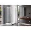 Obdélníkový sprchový kout KZ06B 100x80 chrom/transparent + vanička ST03A BL černá