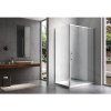 Obdélníkový sprchový kout KZ06B 100x80 chrom/transparent + vanička ST03A BL černá