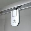 Obdélníkový sprchový kout KZ06B 100x80 chrom/transparent + vanička ST03A BL černá