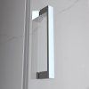 Obdélníkový sprchový kout KZ06B 100x80 chrom/transparent + vanička ST03A BL černá