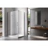 Obdélníkový sprchový kout KZ02B BL 100x80 chrom/transparent + vanička ST03A černá