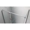 Obdélníkový sprchový kout KZ02B BL 100x80 chrom/transparent + vanička ST03A černá