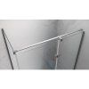 Obdélníkový sprchový kout KZ02B BL 100x80 chrom/transparent + vanička ST03A černá