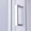 Čtvercový sprchový kout HYD-SK1290B 90x90 chrom/transparent + vanička HYD-SSV-ST02B bílá