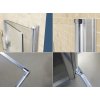 Čtvercový sprchový kout HYD-SK1290B 90x90 chrom/transparent + vanička HYD-SSV-ST02B bílá