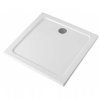 Čtvercový sprchový kout HYD-SK1290B 90x90 chrom/transparent + vanička HYD-SSV-ST02B bílá