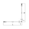 Čtvercový sprchový kout HYD-SK1290B 90x90 chrom/transparent + vanička HYD-SSV-ST02B bílá