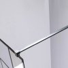Sprchová zástěna Walk-in HYD-WI05 130 černá/transparent - bez vaničky
