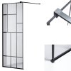 Sprchová zástěna Walk-in HYD-WI05 130 černá/transparent - bez vaničky