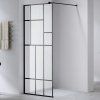 Sprchová zástěna Walk-in SH05G BL 130 černá/transparent - bez vaničky