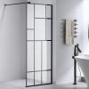 Sprchová zástěna Walk-in HYD-WI05 130 černá/transparent - bez vaničky