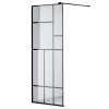 Sprchová zástěna Walk-in HYD-WI05 130 černá/transparent - bez vaničky