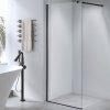 Sprchová zástěna Walk-in HYD-WI07 130 černá - bez vaničky