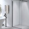 Sprchová zástěna Walk-in SH07G BL 130 černá - bez vaničky