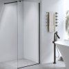 Sprchová zástěna Walk-in SH07G BL 130 černá - bez vaničky