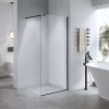 Sprchová zástěna Walk-in HYD-WI07 130 černá - bez vaničky