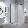 Sprchová zástěna Walk-in SH07G BL 130 černá - bez vaničky