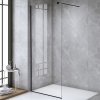 Sprchová zástěna Walk-in HYD-WI07 130 černá - bez vaničky