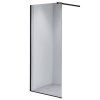 Sprchová zástěna Walk-in SH07G BL 130 černá - bez vaničky