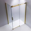 Obdélníkový sprchový kout HYD-OK202B 110x90 zlatý/transparent - bez vaničky