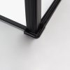 Obdélníkový sprchový kout HYD-OK03BM 110x90 černá/transparent - bez vaničky