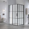 Obdélníkový sprchový kout BS03B BL 110x90 černá/transparent - bez vaničky