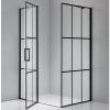 Obdélníkový sprchový kout BS03B BL 110x90 černá/transparent - bez vaničky