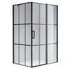Obdélníkový sprchový kout BS03B BL 110x90 černá/transparent - bez vaničky