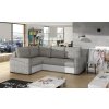 Rohová sedací souprava Corona (Materiál potahu Berlin 01, Soft 17 - šedá, Orientace pravá)