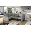 Rohová sedací souprava Corona (Materiál potahu Berlin 01, Soft 17 - šedá, Orientace pravá)