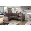 Rohová sedací souprava Corona (Materiál potahu Berlin 01, Soft 17 - šedá, Orientace pravá)