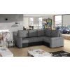 Rohová sedací souprava Corona (Materiál potahu Berlin 01, Soft 17 - šedá, Orientace pravá)