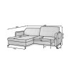 Rohová sedací souprava Lorelle