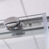 Posuvné sprchové dveře LYG2L_LYG2R pro instalaci do niky, stříbrná - bez vaničky
