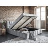 Čalouněná postel Lamica s úložným prostorem - ocel