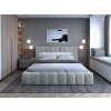 Čalouněná postel Lamica s úložným prostorem - ocel