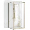 3-stěnný sprchový kout REA RAPID SLIDE 150/dveře x 100/zástěna cm, zlatý