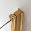 Zalamovací otočné sprchové dveře HYD-JSD01D 110 zlatá/transparent pro instalaci do niky - bez vaničky