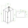 Hydromasážní box ALMA-L 120x80 levý