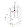 Hydromasážní box ALMA-L 120x80 levý