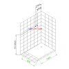 Hydromasážní box ALMA-L 100x80 levý