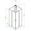 Hydromasážní box LISA 80x80