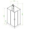 Hydromasážní box ALMA-P 100x80 pravý